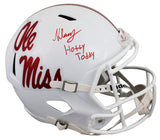 Ole Miss Kewan Lacy "Hotty Toddy" Signed F/S Speed Rep Helmet JSA Wit #WC730837