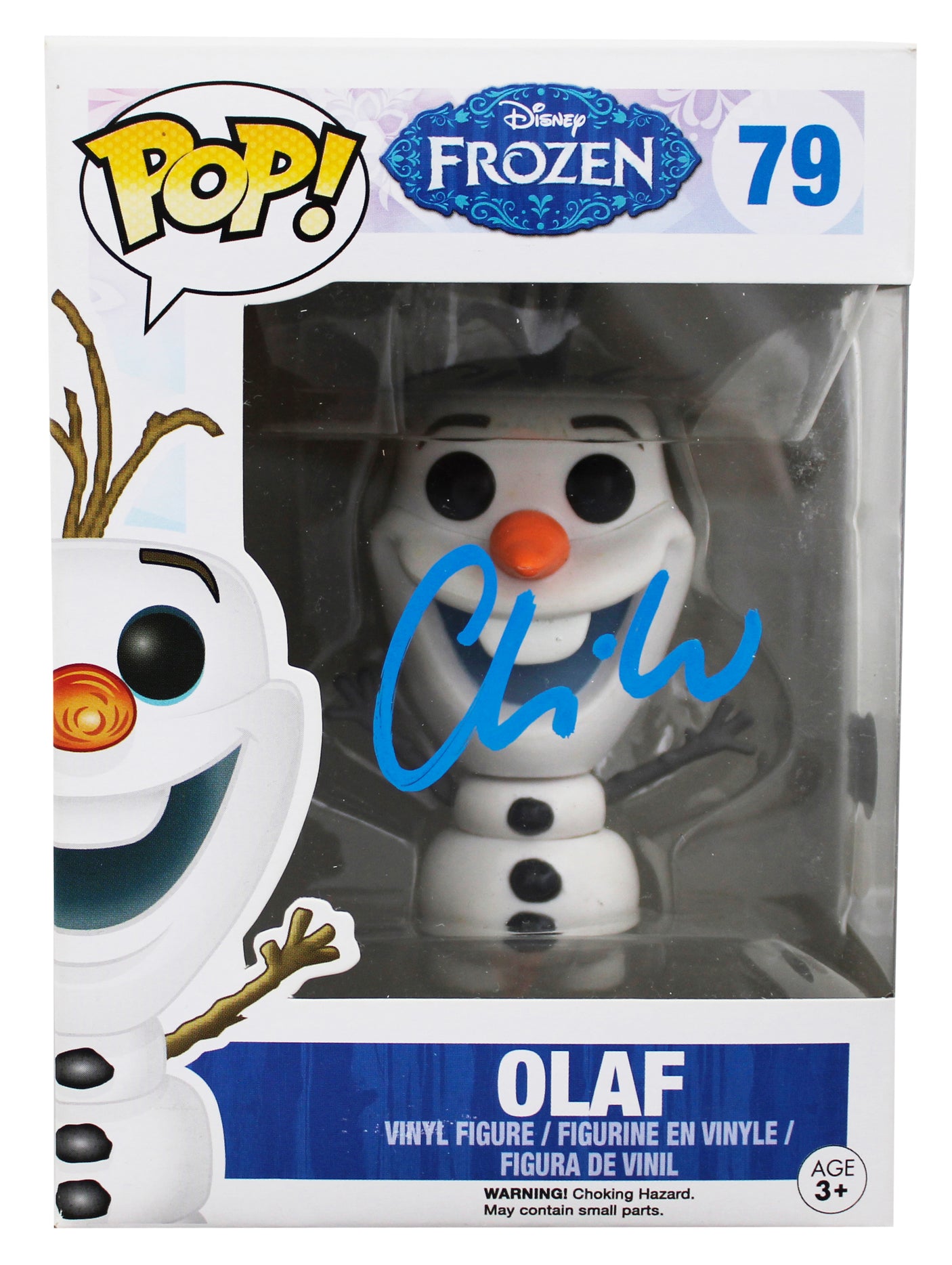 Chris Williams Frozen Signed Olaf #79 Funko Pop Vinyl Figure BAS #BU60494
