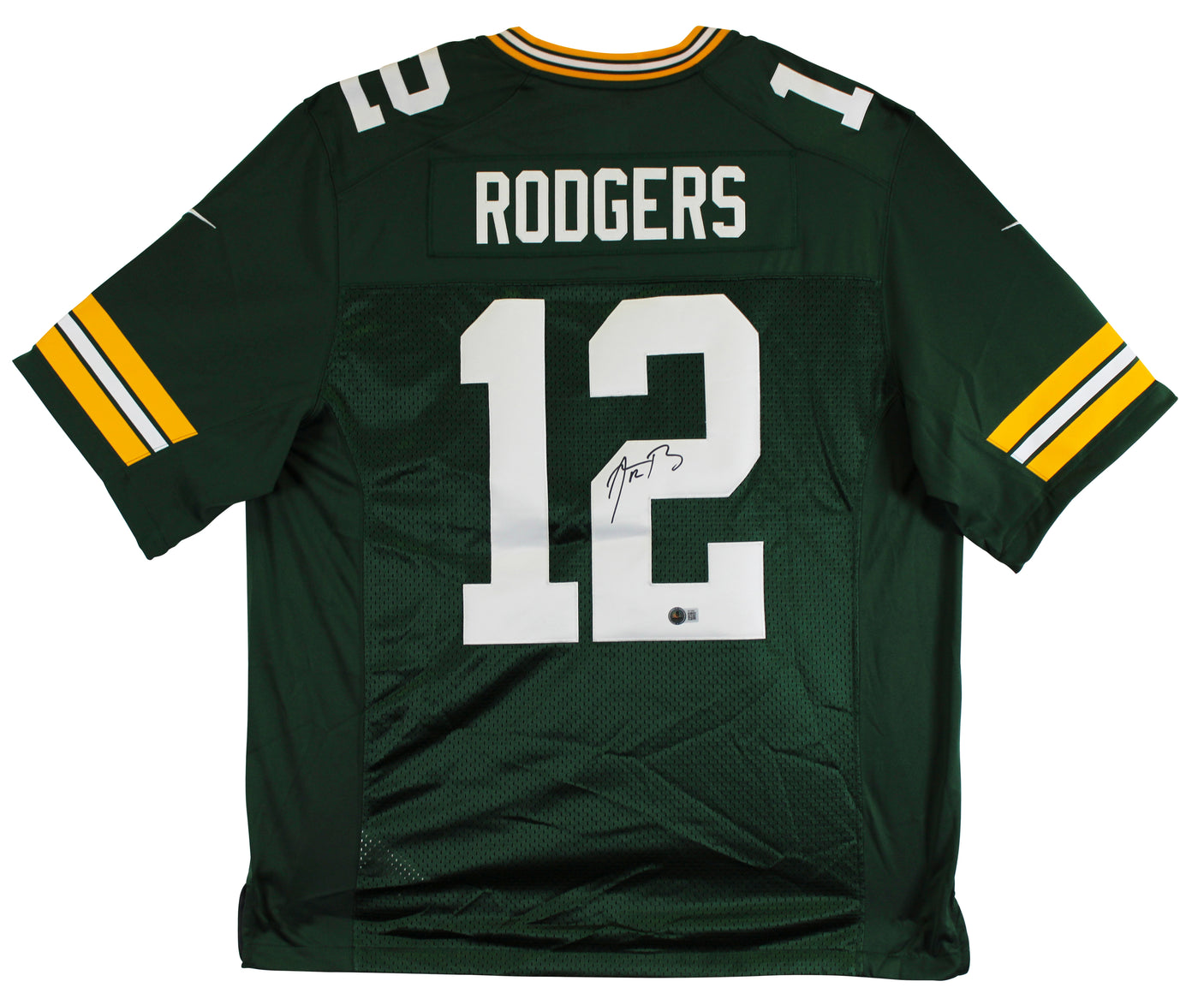 Packers Aaron Rodgers Authentic Signed Green Nike Jersey Autographed BAS
