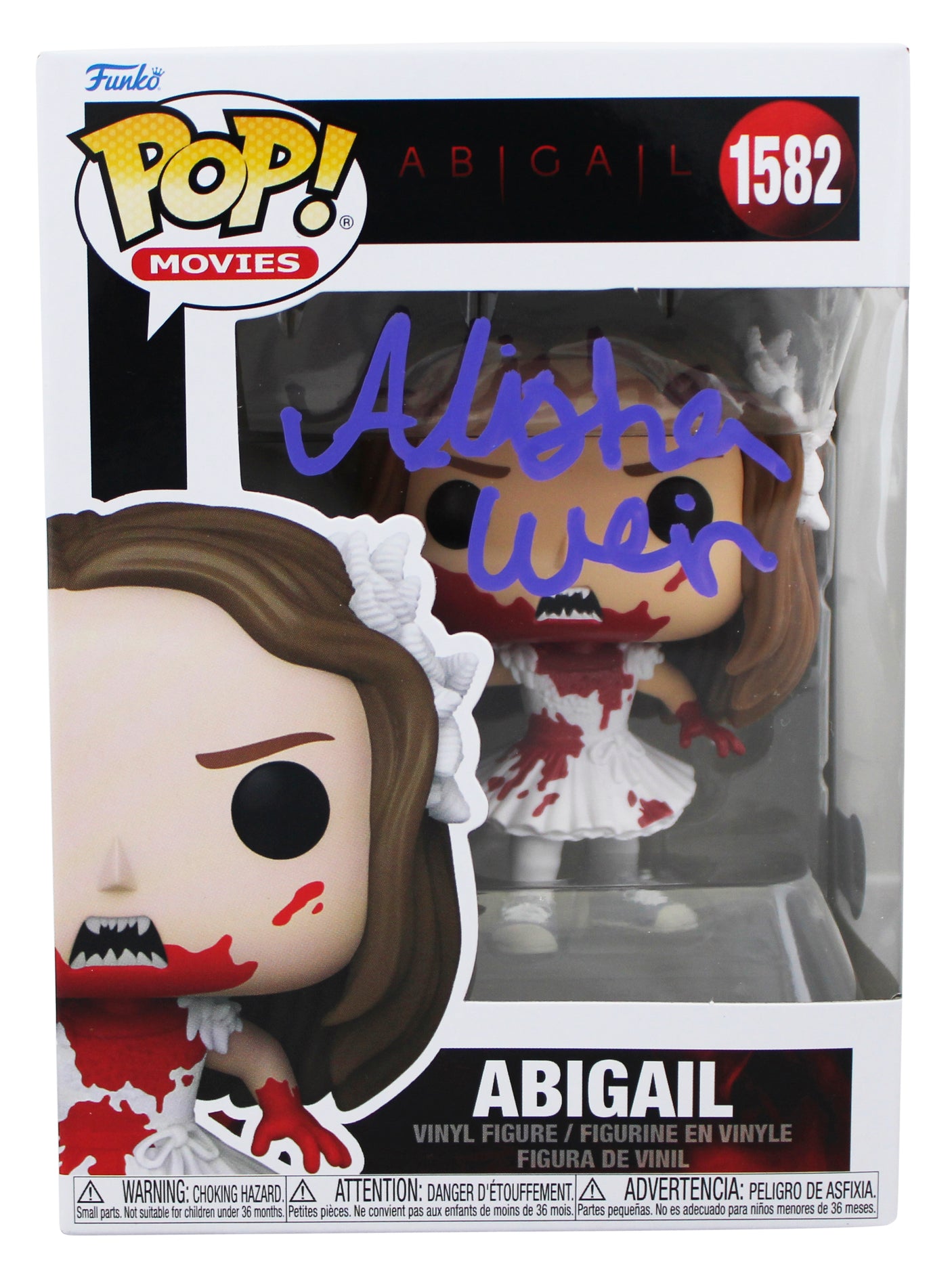 Alisha Weir Abigail Signed Abigail #1582 Funko Pop Vinyl Figure BAS #BU60490