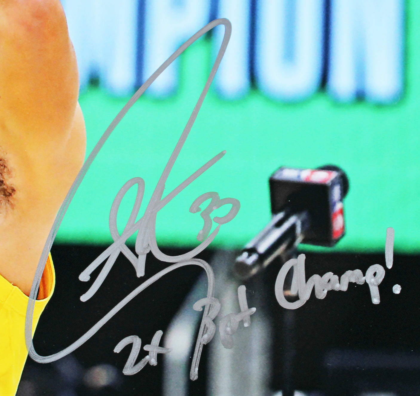 Warriors Stephen Curry "2x 3pt Champ!" Signed 16x20 All-Star Game Photo JSA