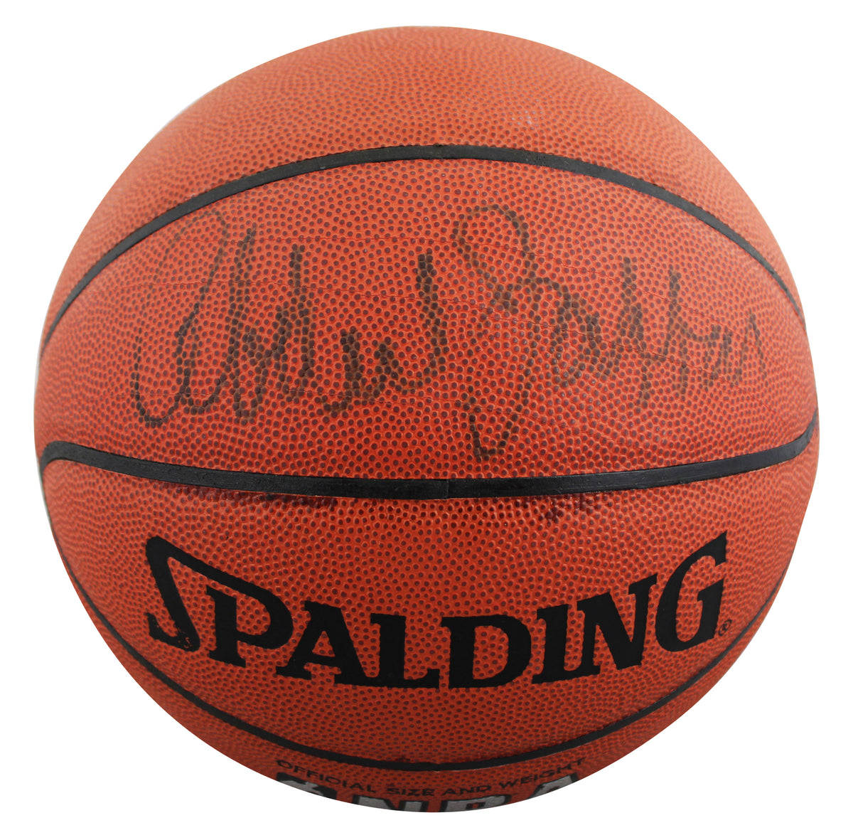 Lakers Kareem Abdul-Jabbar Authentic Signed Spalding I/O Basketball JSA #CS73767