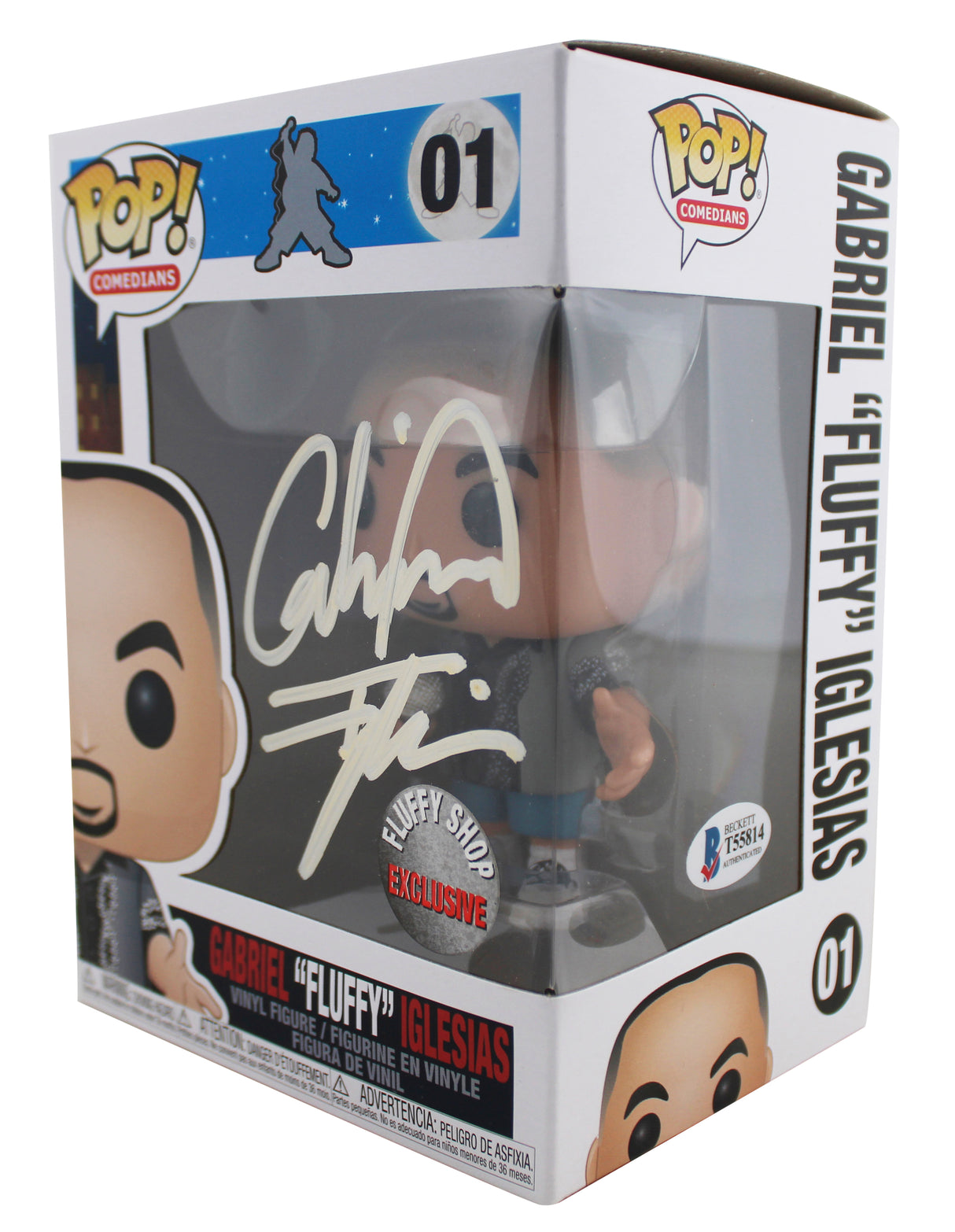 Gabriel Iglesias Signed Fluffy Shop Exclusive #01 Funko Pop Figure BAS #T55814
