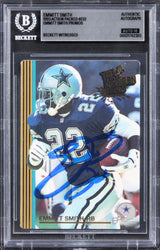 Emmitt Smith Signed 1993 Action Packed Promos #ES2 Card Auto GM 10! BAS Slabbed