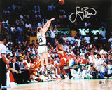 Celtics Larry Bird Authentic Signed 16x20 Horizontal Shooting Photo BAS