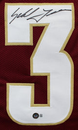 Florida State Sebastian Janikowski Signed Maroon Pro Style Framed Jersey BAS Wit