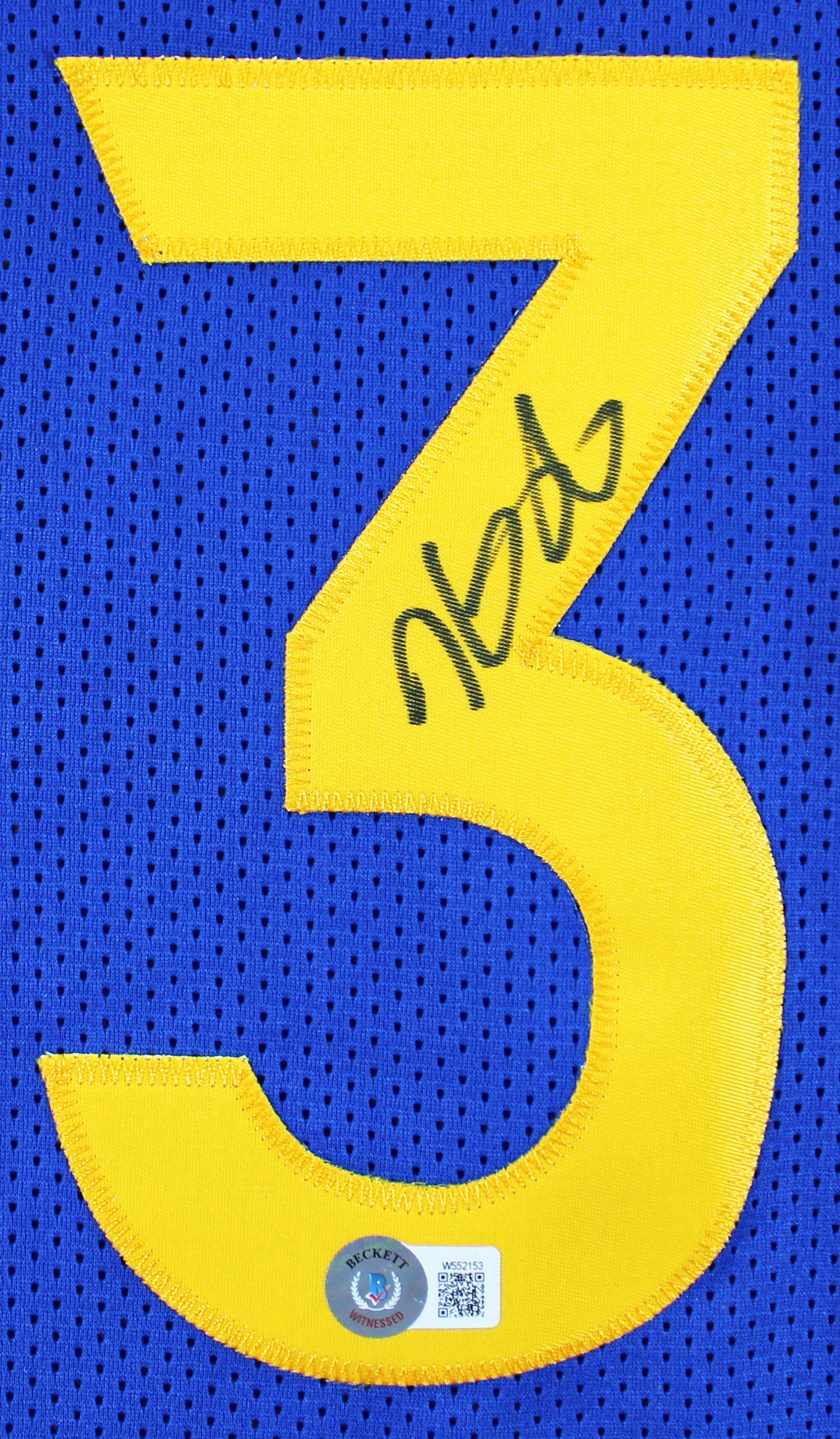 Kevin Durant Authentic Signed Blue Pro Style Jersey Autographed BAS Witnessed