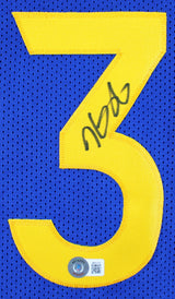 Kevin Durant Authentic Signed Blue Pro Style Jersey Autographed BAS Witnessed