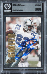 Cowboys Emmitt Smith Signed 1993 Action Packed #13 Card Auto GM 10! BAS Slabbed