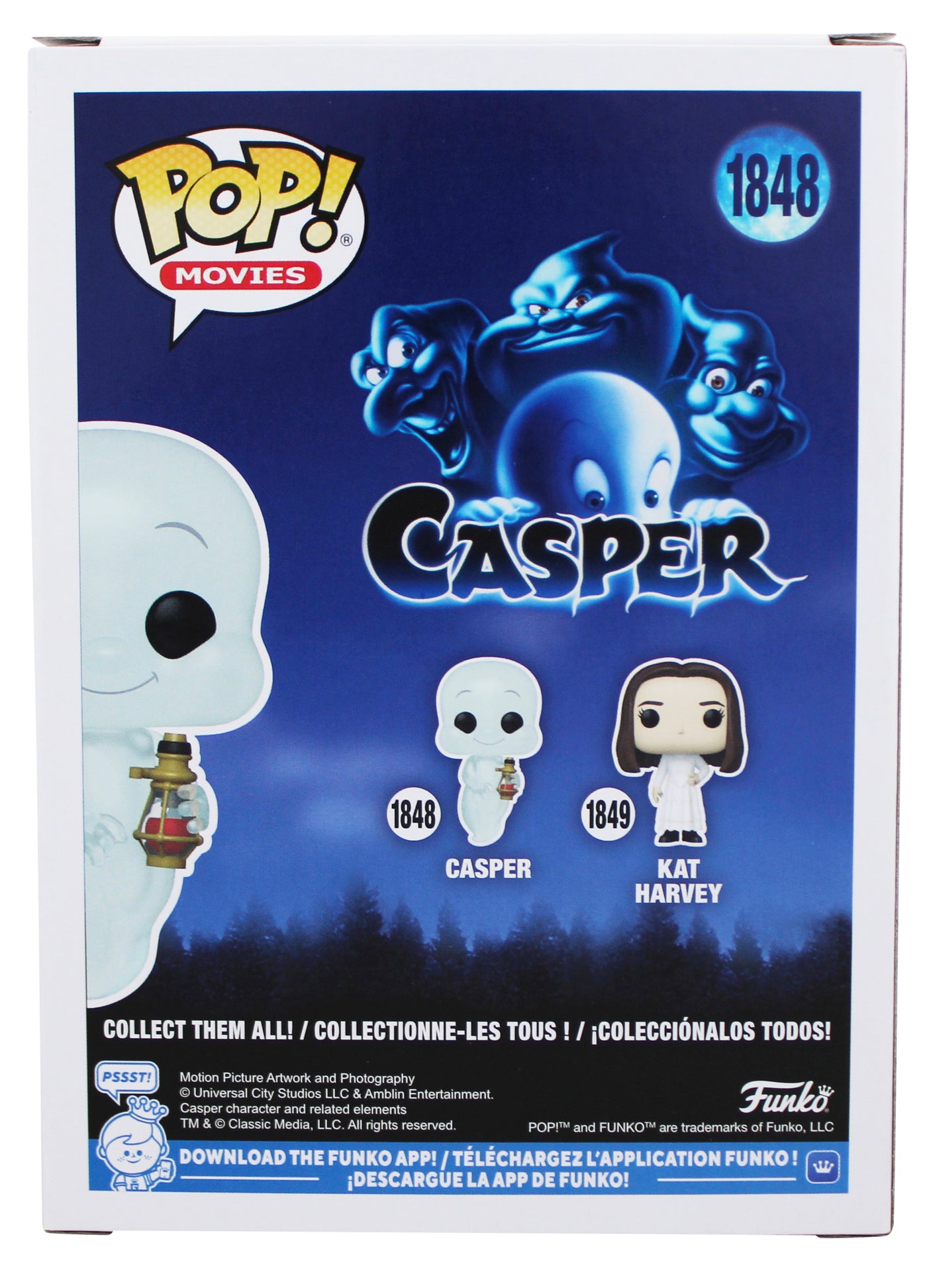 Devon Sawa "Casper" Signed Casper #1848 Funko Pop Vinyl Figure BAS Wit #4W168178