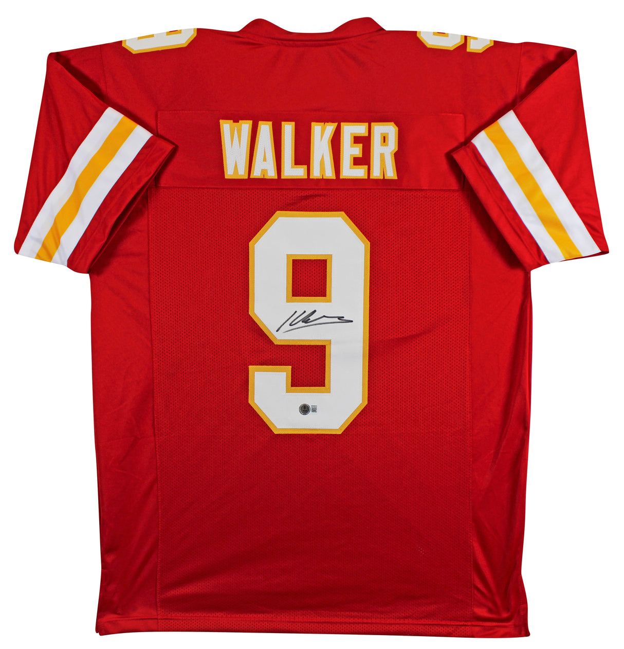 Kenneth Walker III Authentic Signed Red Pro Style Jersey BAS Witnessed