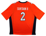 Broncos Patrick Surtain II Authentic Signed Orange Nike Game Jersey BAS Witness