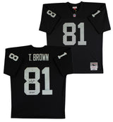 Raiders Tim Brown "HOF 2015" Authentic Signed Black M&N TB Jersey Fanatics