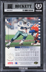 Cowboys Emmitt Smith Signed 1993 SP #72 Card Auto Grade Gem Mint 10! BAS Slabbed