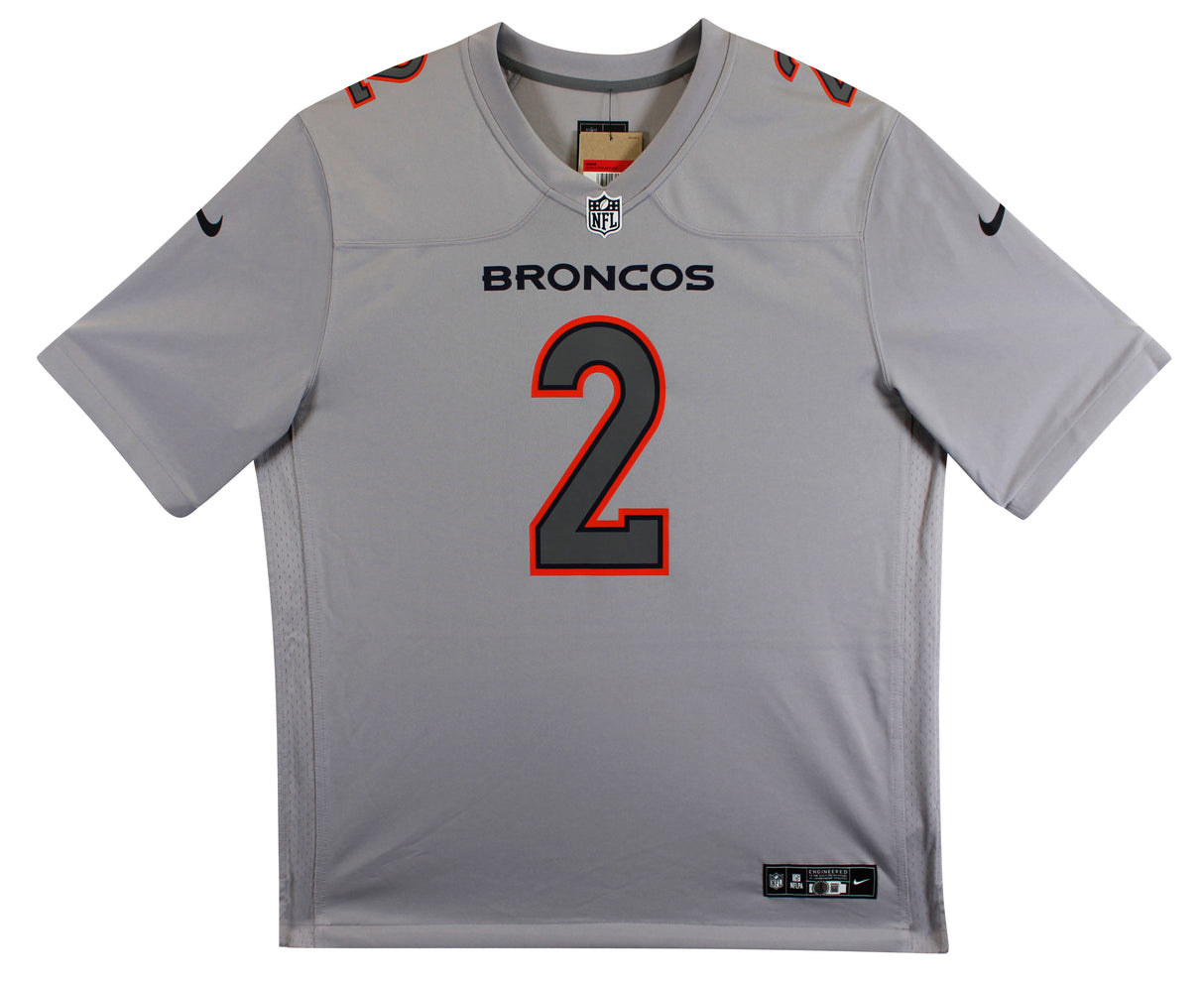 Broncos Patrick Surtain II Authentic Signed Gray Nike Game Jersey BAS Witnessed