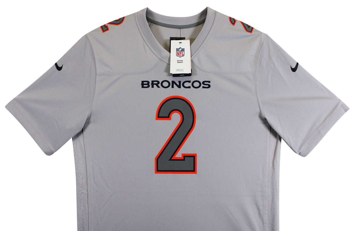 Broncos Patrick Surtain II Authentic Signed Gray Nike Game Jersey BAS Witnessed