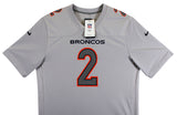 Broncos Patrick Surtain II Authentic Signed Gray Nike Game Jersey BAS Witnessed