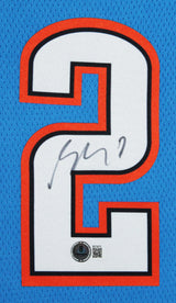 Thunder Shai Gilgeous-Alexander Signed Blue Nike Icon Edition Framed Jersey BAS