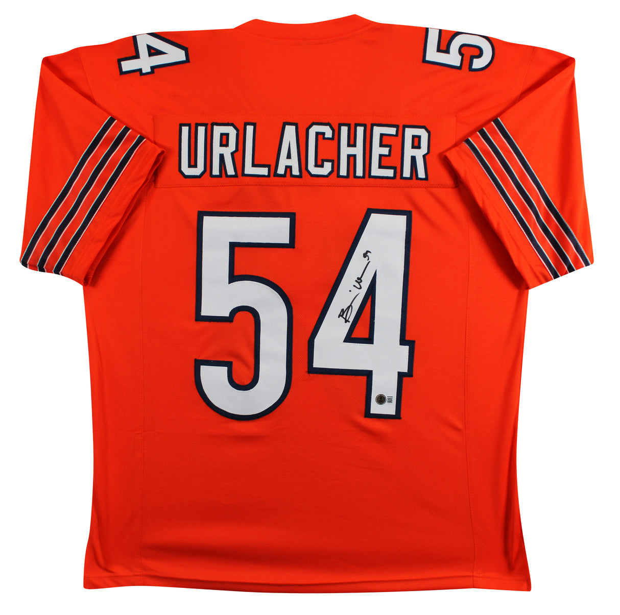 Brian Urlacher Authentic Signed Orange Pro Style Jersey Autographed BAS