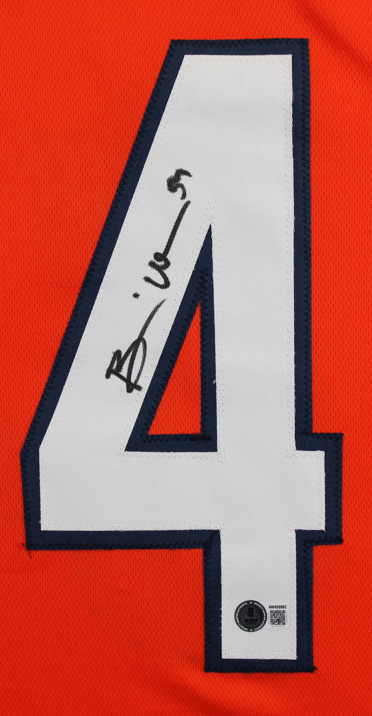 Brian Urlacher Authentic Signed Orange Pro Style Jersey Autographed BAS