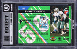 Cowboys Emmitt Smith Signed 1993 Stadium Club #85 Card Auto 10! BAS Slabbed