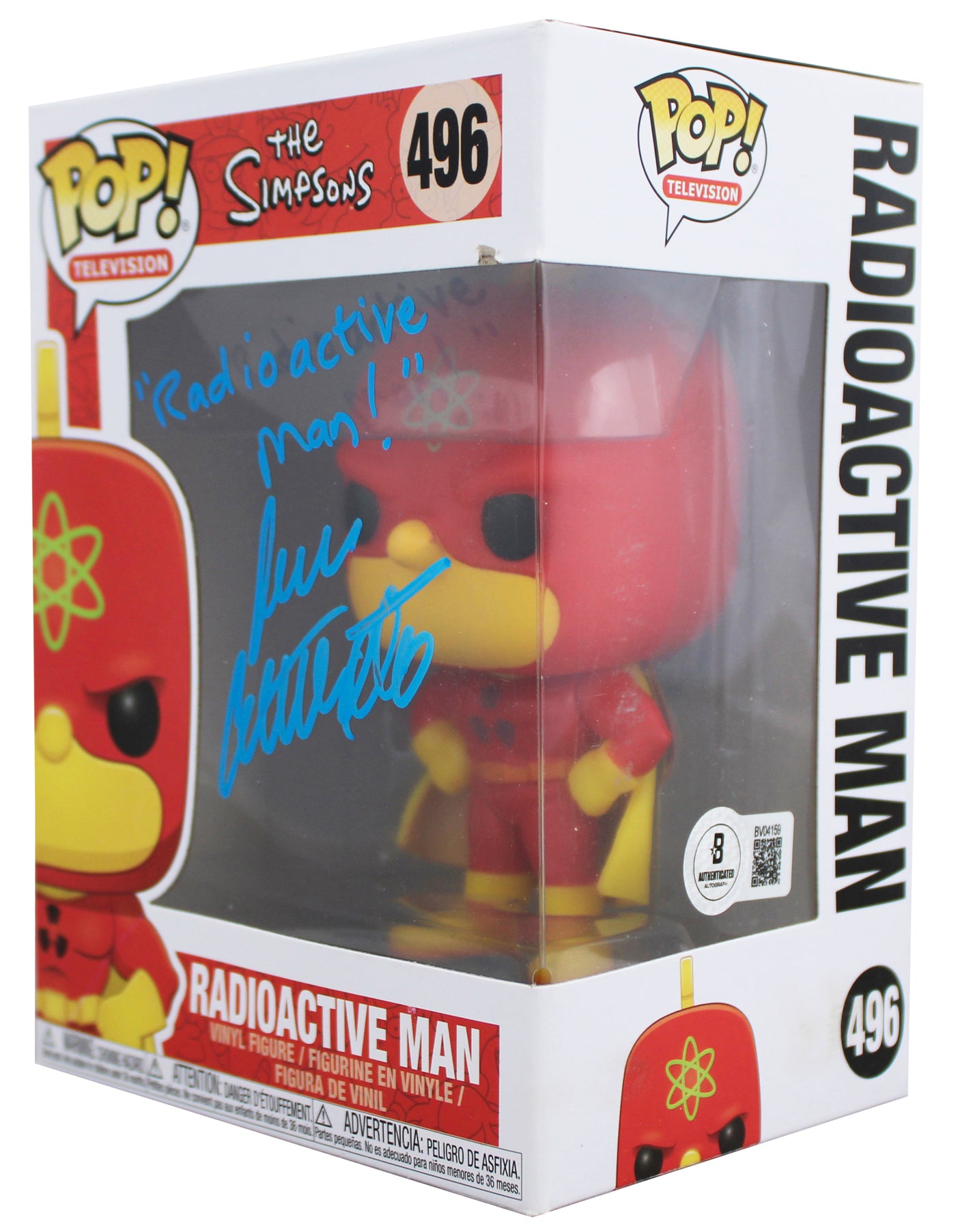 Dan Castellaneta The Simpsons Signed #496 Funko Pop Vinyl Figure BAS #BV04159