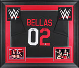 WWE Nikki Bella & Bri Bella Signed Black Pro Style Framed Jersey BAS W #WR27164