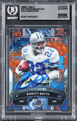Cowboys Emmitt Smith Signed 2024 Topps Resurgence BOS #24 Card Auto 10! BAS Slab