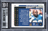 Cowboys Emmitt Smith Signed 2000 Paramount #66 Card Auto Grade 10! BAS Slabbed