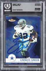 Cowboys Emmitt Smith Signed 2001 Finest #59 Card Auto Gem Mint 10! BAS Slabbed