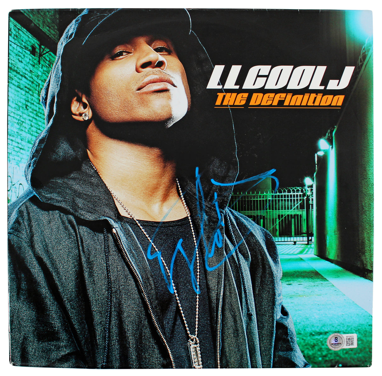 L.L. Cool J. Authentic Signed The Definition Album Cover BAS #BP32623