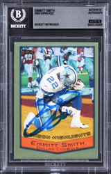 Cowboys Emmitt Smith Signed 1999 Topps #322 Card Auto Gem Mint 10! BAS Slabbed