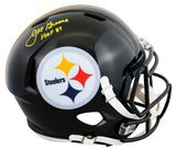 Steelers Joe Greene "HOF 87" Signed Full Size Speed Rep Helmet BAS Witnessed 2