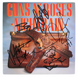 Guns N' Roses (5) Slash, McKagan +3 Signed 45 Album Cover W/ Vinyl BAS #AC86968