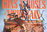 Guns N' Roses (5) Slash, McKagan +3 Signed 45 Album Cover W/ Vinyl BAS #AC86968