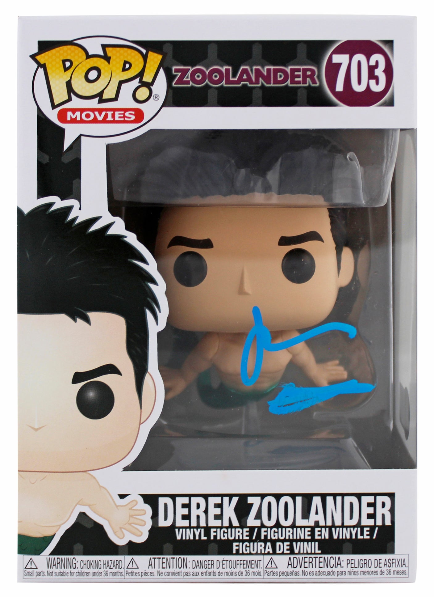 Ben Stiller Zoolander Signed #703 Funko Pop Vinyl Figure w/ Blue Signature BAS