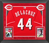 Reds Elly De La Cruz Authentic Signed Red Nike Framed Jersey BAS Witnessed