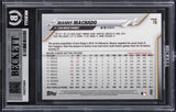 Padres Manny Machado Authentic Signed 2020 Topps Chrome #76 Card BAS Slabbed
