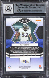 Ray Lewis Signed 2022 Panini Mosaic Reactive Orange #19 Card Auto 10! BAS Slab