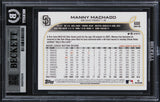 Padres Manny Machado Authentic 2022 Topps #600 Card Autographed BAS Slabbed