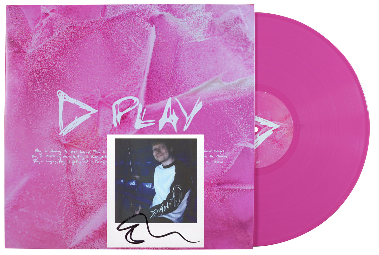 Ed Sheeran Authentic Signed Insert w/ Play Album Cover & Vinyl Autographed BAS 2