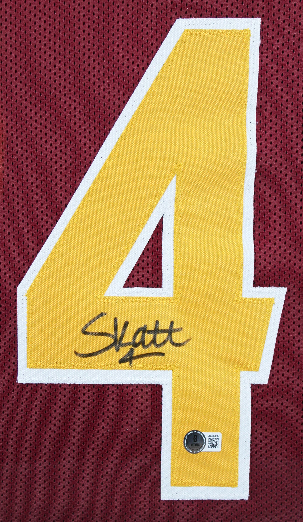 Arizona State Cameron Skattebo Signed Maroon Pro Style Framed Jersey BAS