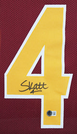 Arizona State Cameron Skattebo Signed Maroon Pro Style Framed Jersey BAS