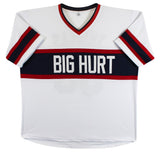 Frank Thomas Authentic Signed White Throwback Pro Style Jersey BAS Witnessed