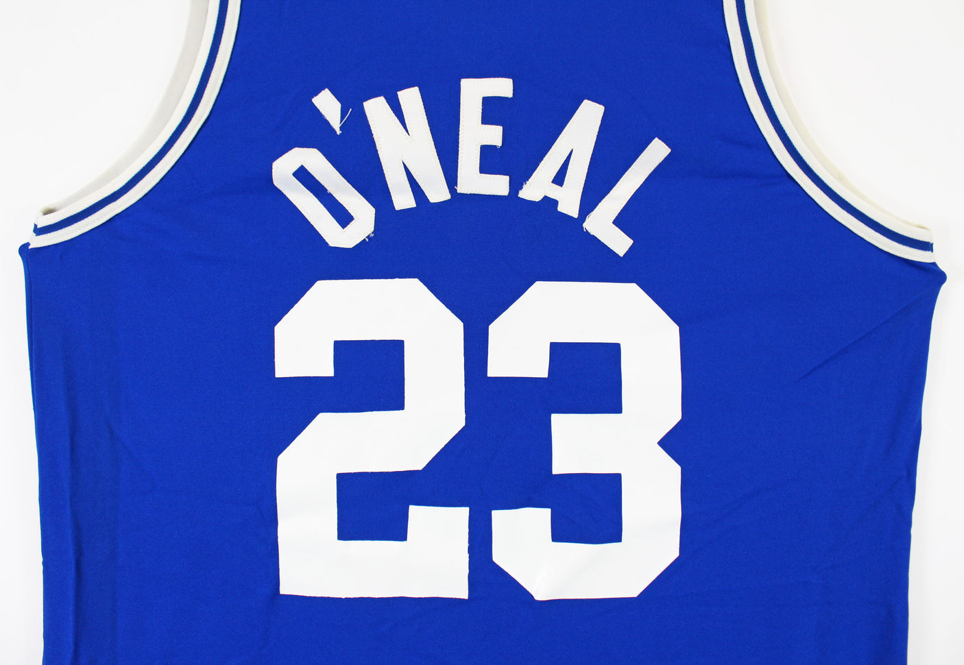 Shaquille O'Neal Game Worn Blue 1989 High School ASG Jersey SIA Photomatched
