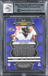 Ravens Ray Lewis Signed 2023 Panini Mosaic #17 Card Auto Graded 10! BAS Slabbed