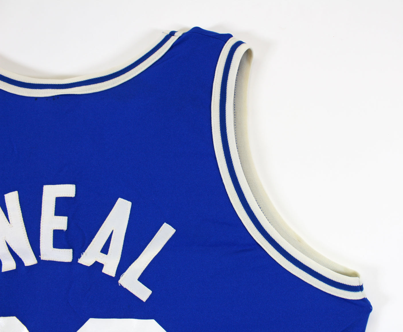 Shaquille O'Neal Game Worn Blue 1989 High School ASG Jersey SIA Photomatched