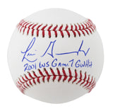 D-Backs Luis Gonzalez "2001 Ws G7 Gw Hit" Signed OML Baseball w/ Case BAS