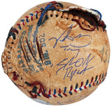 Sandlot (8) Guiry, Leopardi, Renna +5 Signed Chewed Baseball w/ Case BAS