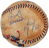 Sandlot (8) Guiry, Leopardi, Renna +5 Signed Chewed Baseball w/ Case BAS